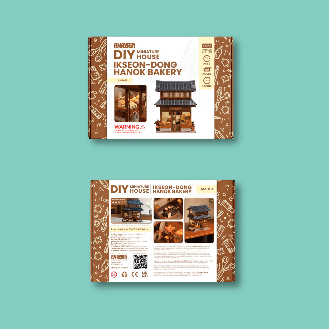 Ikseon-dong Hanok Bakery Miniature House Kit - Image 13