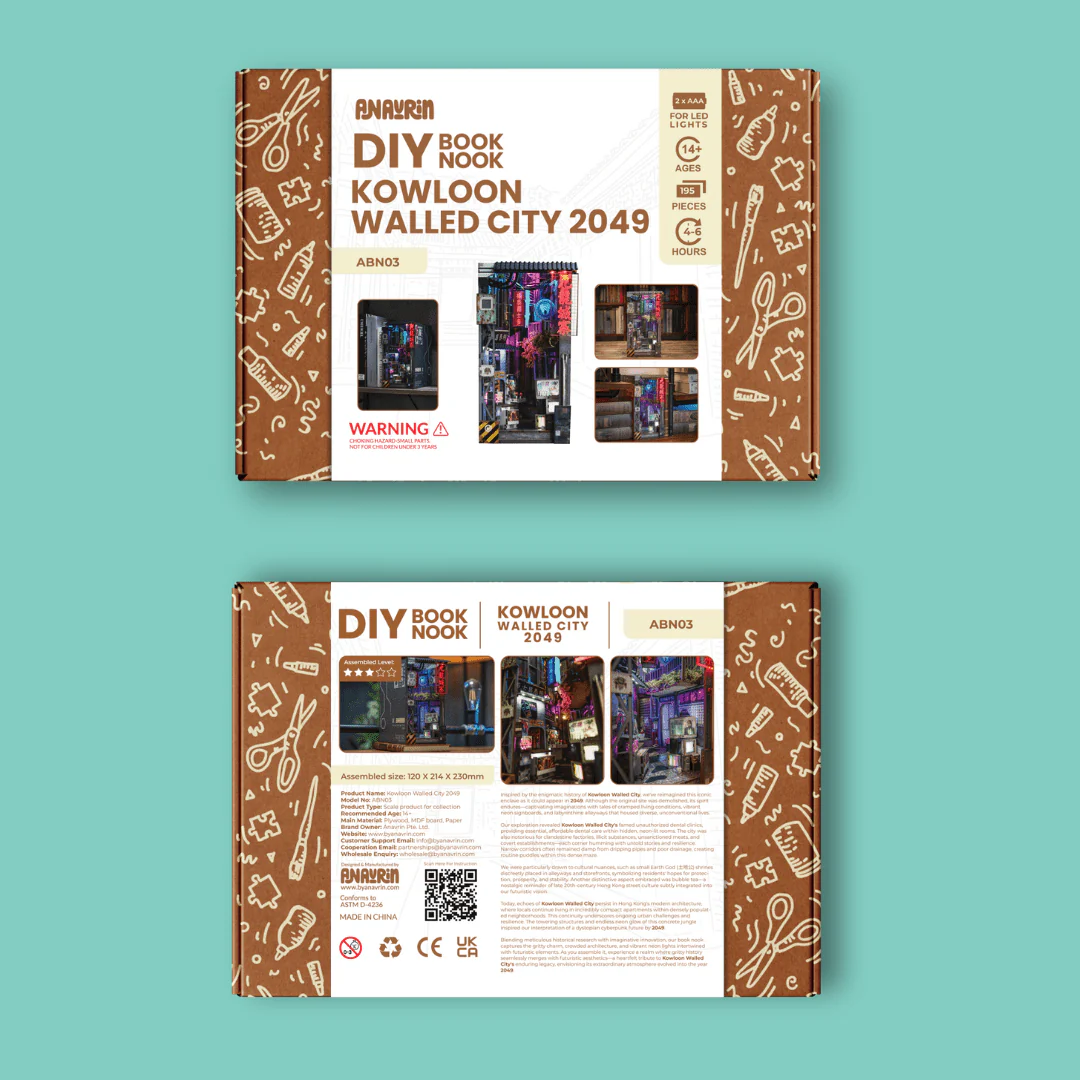 Kowloon Walled City 2049 Book Nook Kit - Image 12
