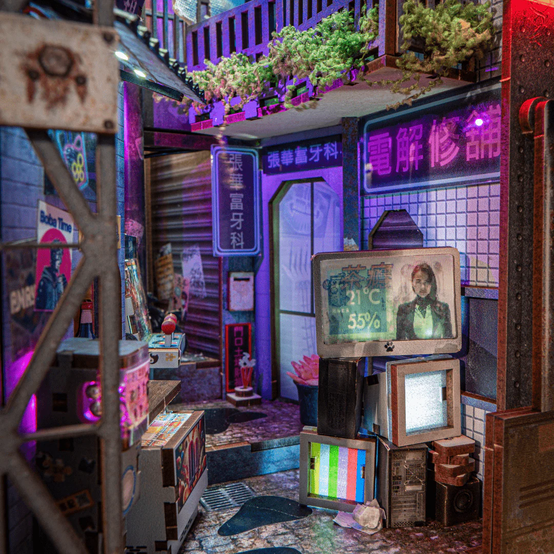 Kowloon Walled City 2049 Book Nook Kit - Image 5